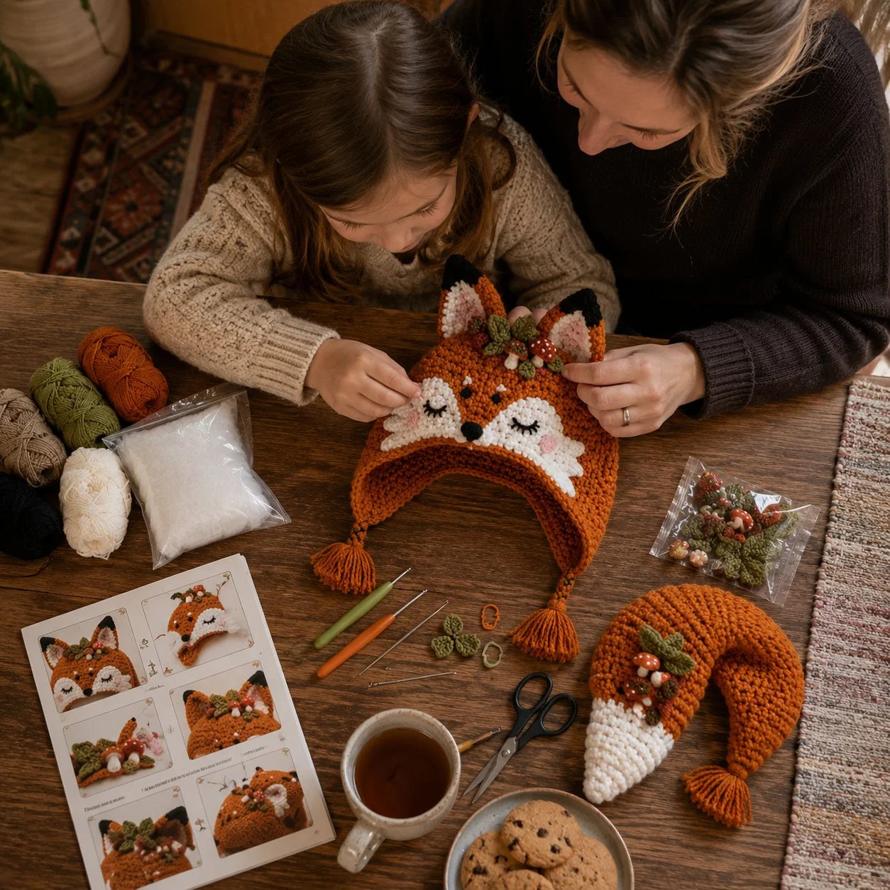 Make-Your-Own Crochet Dragon Hood for Fantasy Costumes