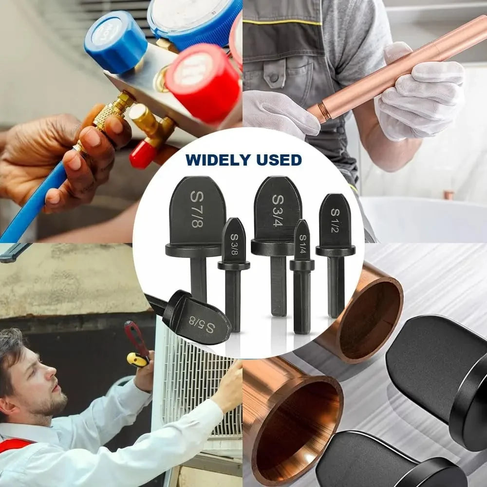 Vehicle-Ready HVAC Copper Pipe Swaging Tool Set – Drill Bit Expander