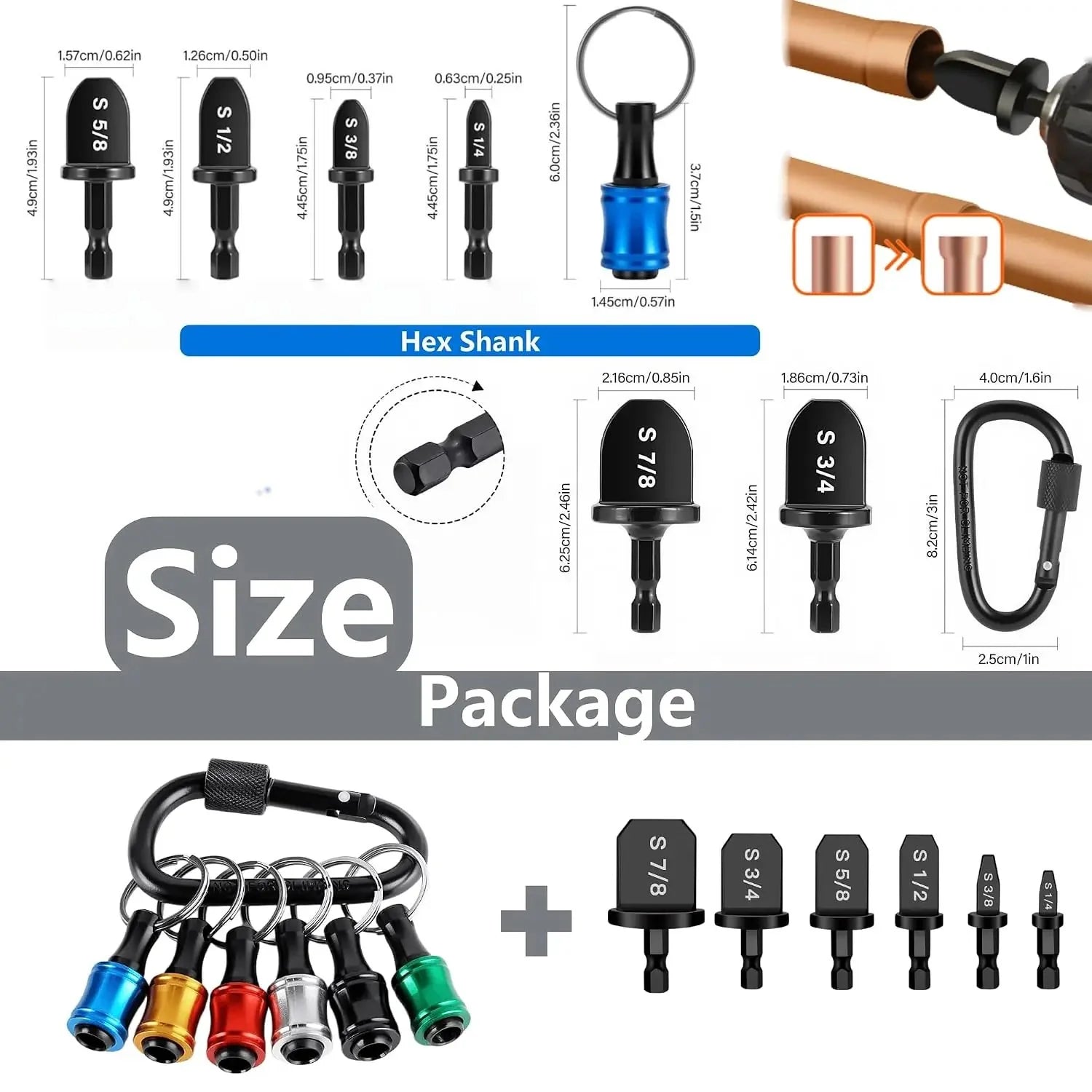 Vehicle-Ready HVAC Copper Pipe Swaging Tool Set – Drill Bit Expander