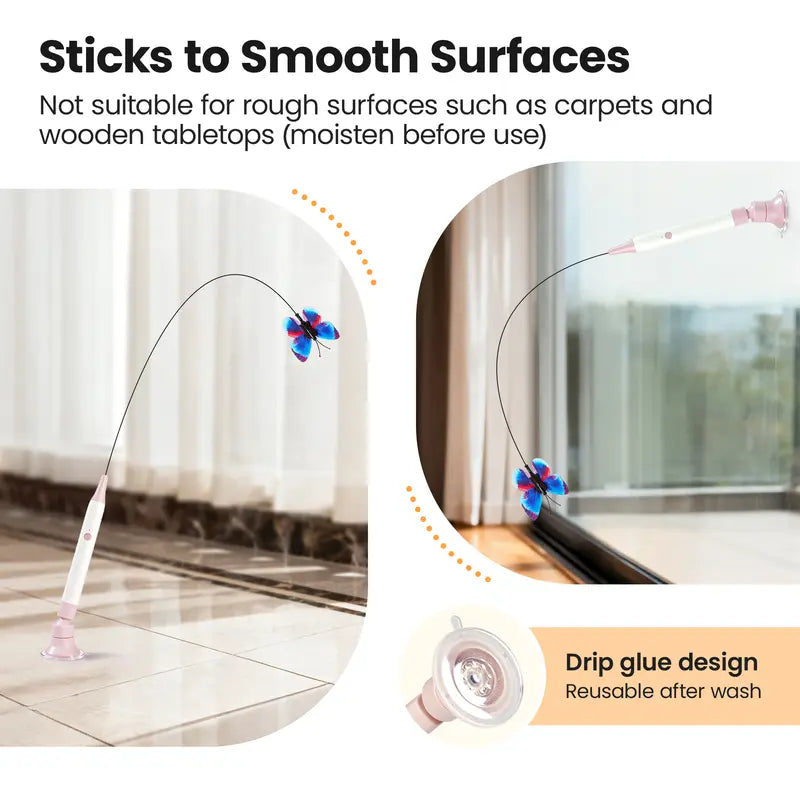 Hands-On Interactive Electric Butterfly Cat Toy – Keep Your Kitten