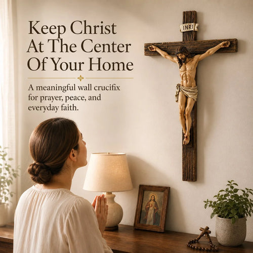 Purpose-Built Jesus Wall Crucifix – Home Blessing for Everyday Use