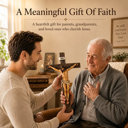 Purpose-Built Jesus Wall Crucifix – Home Blessing for Everyday Use