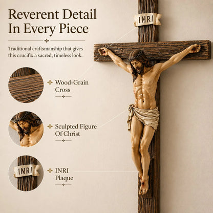 Purpose-Built Jesus Wall Crucifix – Home Blessing for Everyday Use