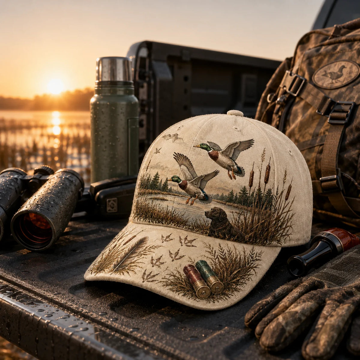 Distinctive DUCK HUNTING WILD & READY HAT for Everyday Wear