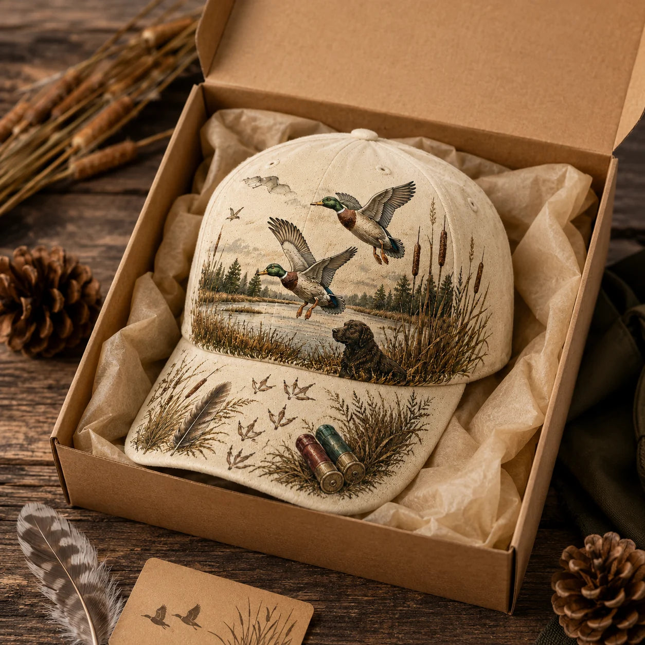 Distinctive DUCK HUNTING WILD & READY HAT for Everyday Wear