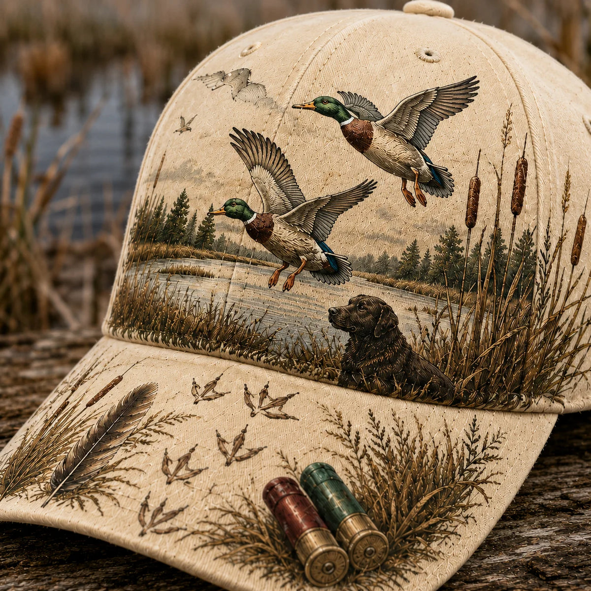 Distinctive DUCK HUNTING WILD & READY HAT for Everyday Wear