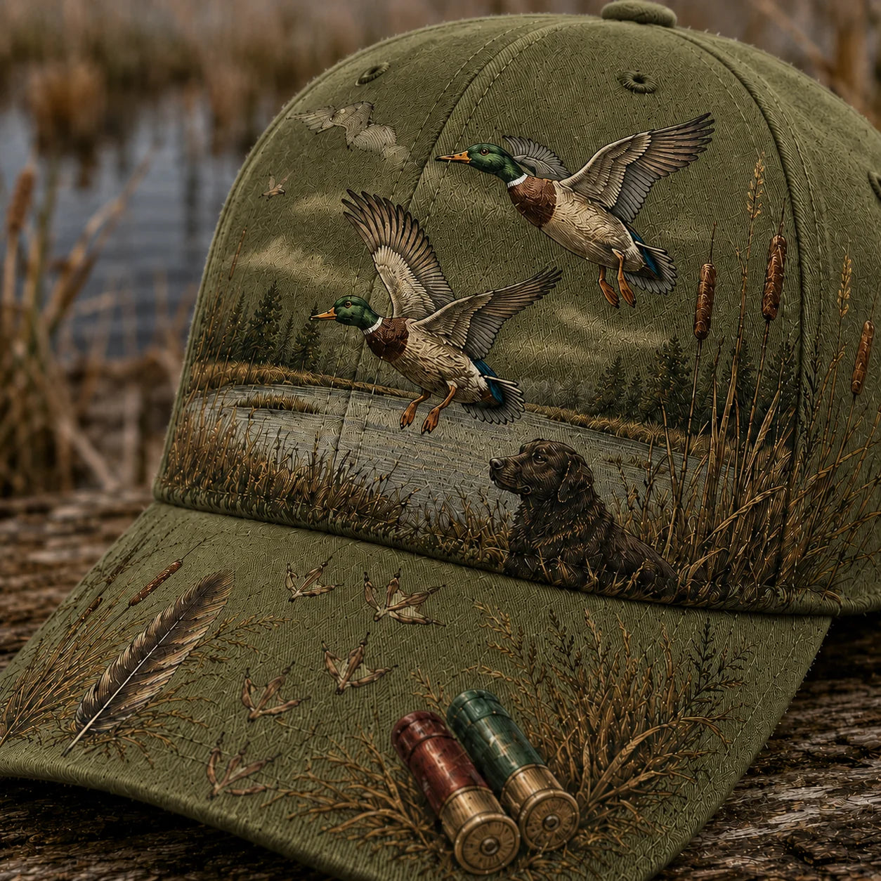 Distinctive DUCK HUNTING WILD & READY HAT for Everyday Wear