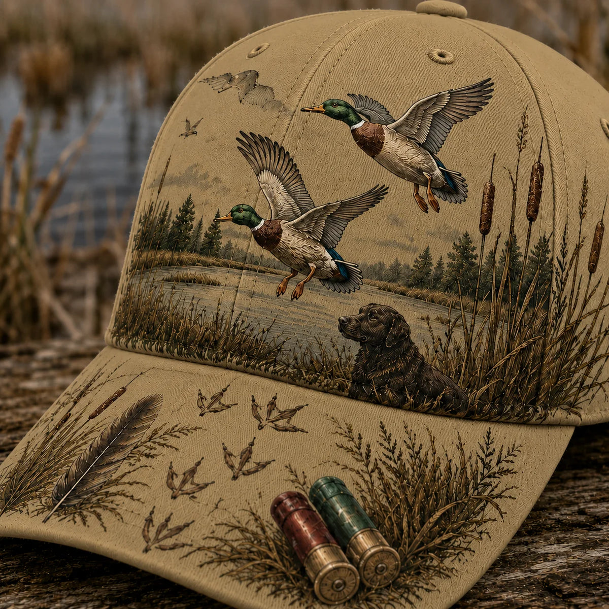 Distinctive DUCK HUNTING WILD & READY HAT for Everyday Wear