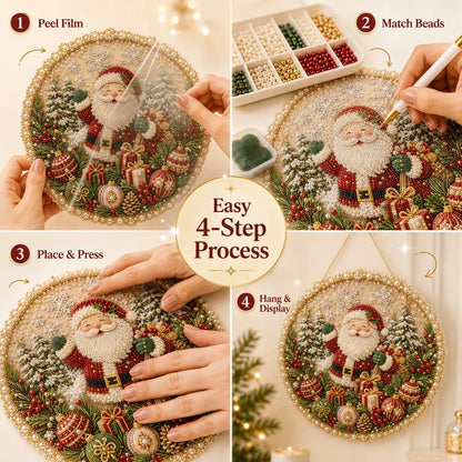 Four-Season Pearl Wreath Craft Set for Hanging Displays