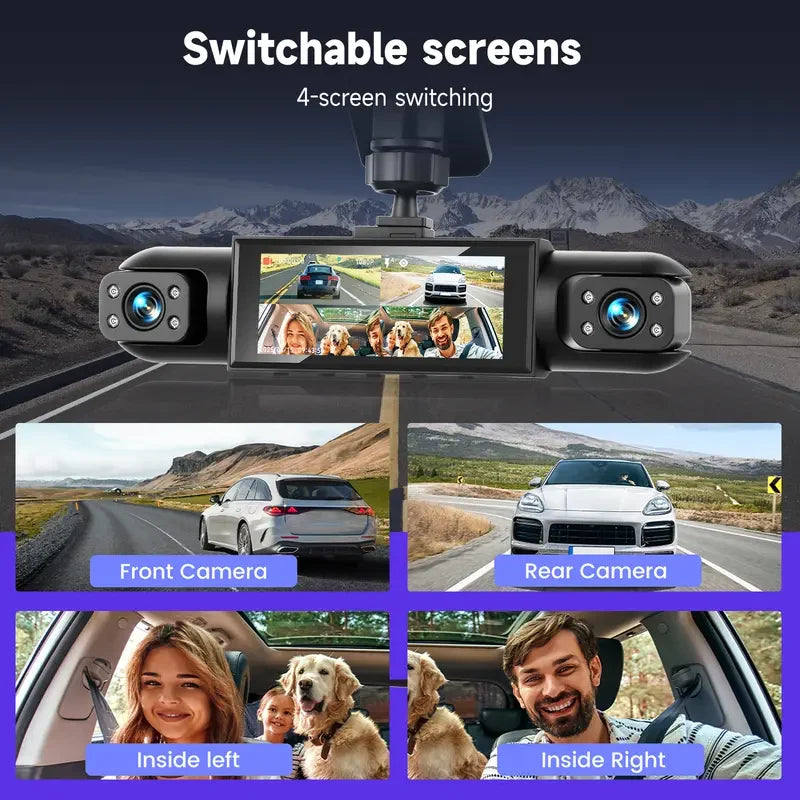 Vehicle-Ready Full View Car Dashcam System for Garage Use