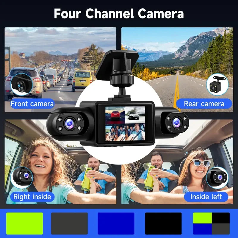 Vehicle-Ready Full View Car Dashcam System for Garage Use