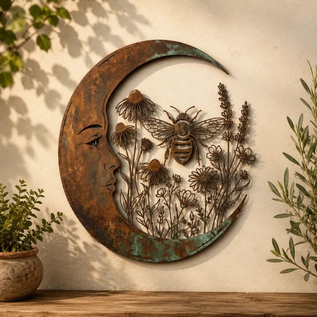 Purpose-Built Crescent Moon Bee Wall Decor for Everyday Use