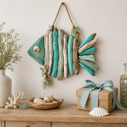 Decorative Lighted Coastal Fish Wall Decor for Focus – Ligh – Style 98