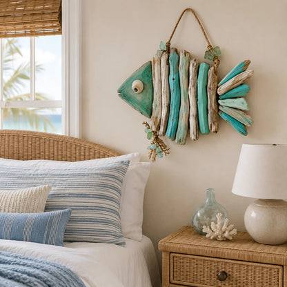 Decorative Lighted Coastal Fish Wall Decor for Focus – Ligh – Style 98