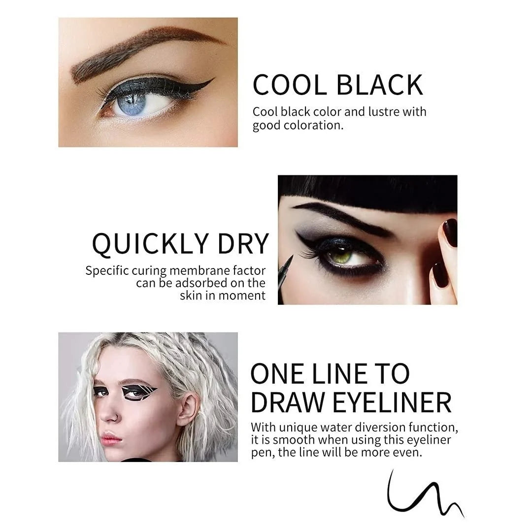 Fourteen Waterproof Eyeliners in Metallic and Shimmer Colors