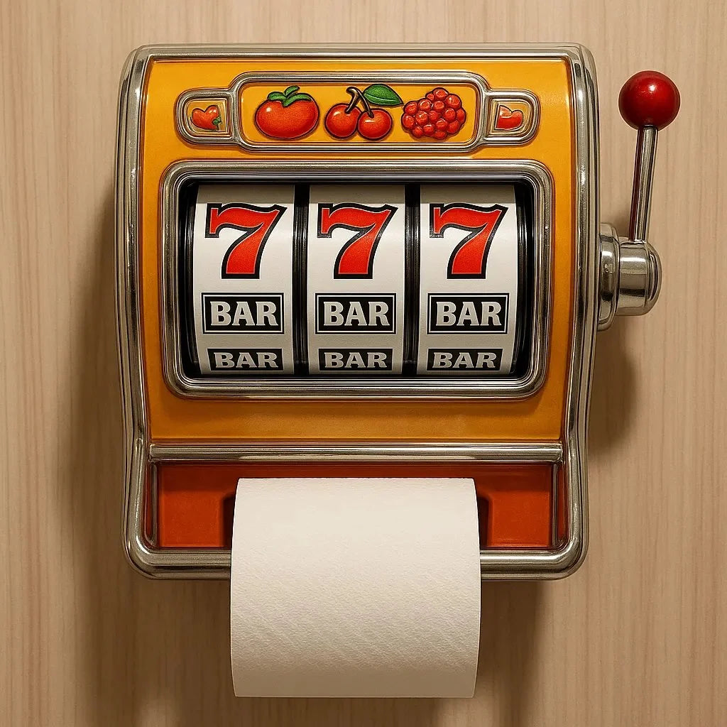 Space-Saving Slot Machine Toilet Roll Holder for Tid – Limited Edition