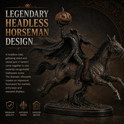 Midnight Chase Headless Horseman Display Statue