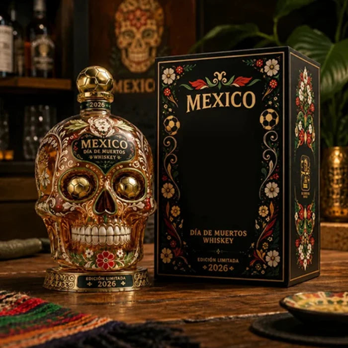 Purpose-Built Mexico Día de Muertos Whiskey Bottle for Everyday Use