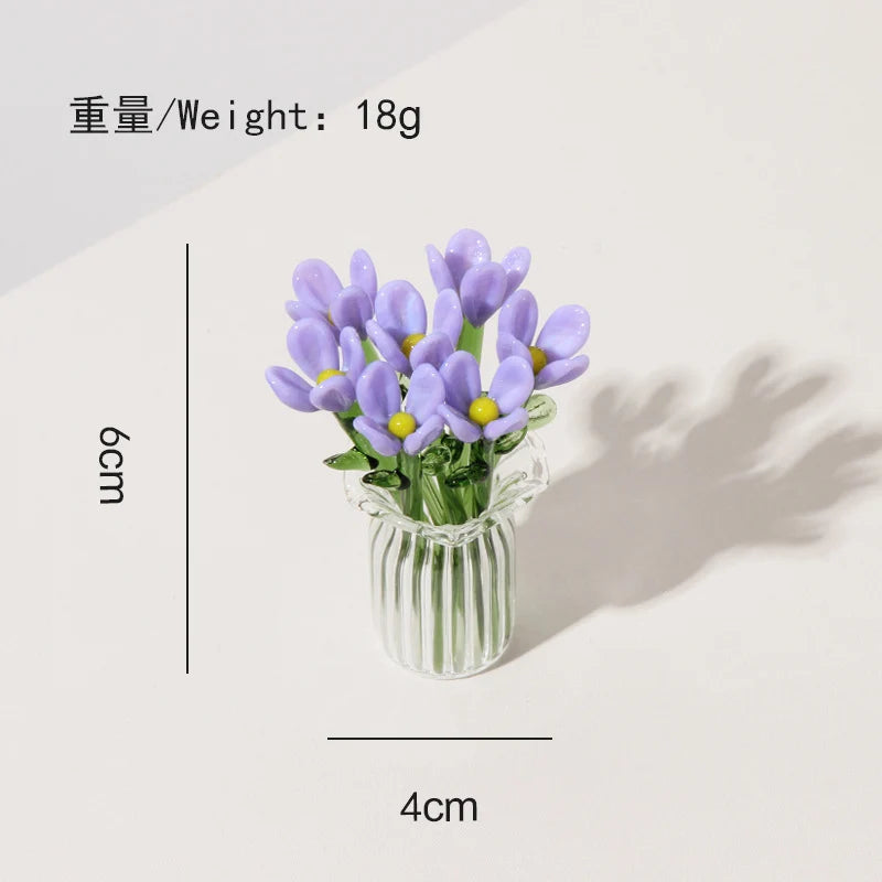 Purpose-Built Mini Dollhouse Flower Vase – Tiny Artificial Floral