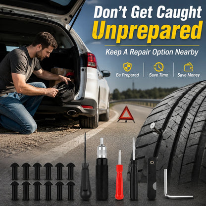 Vehicle-Ready Mushroom Tire Repair Kit – Compact Roadside Puncture