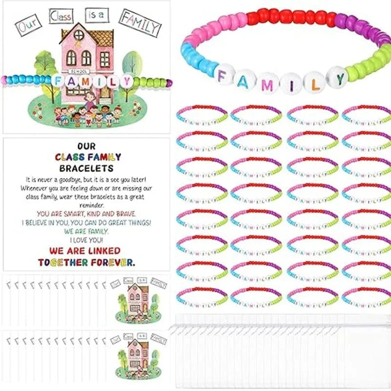 Distinctive Pack of 25 Welcome Bead Bracelets - Strengthen Classroom