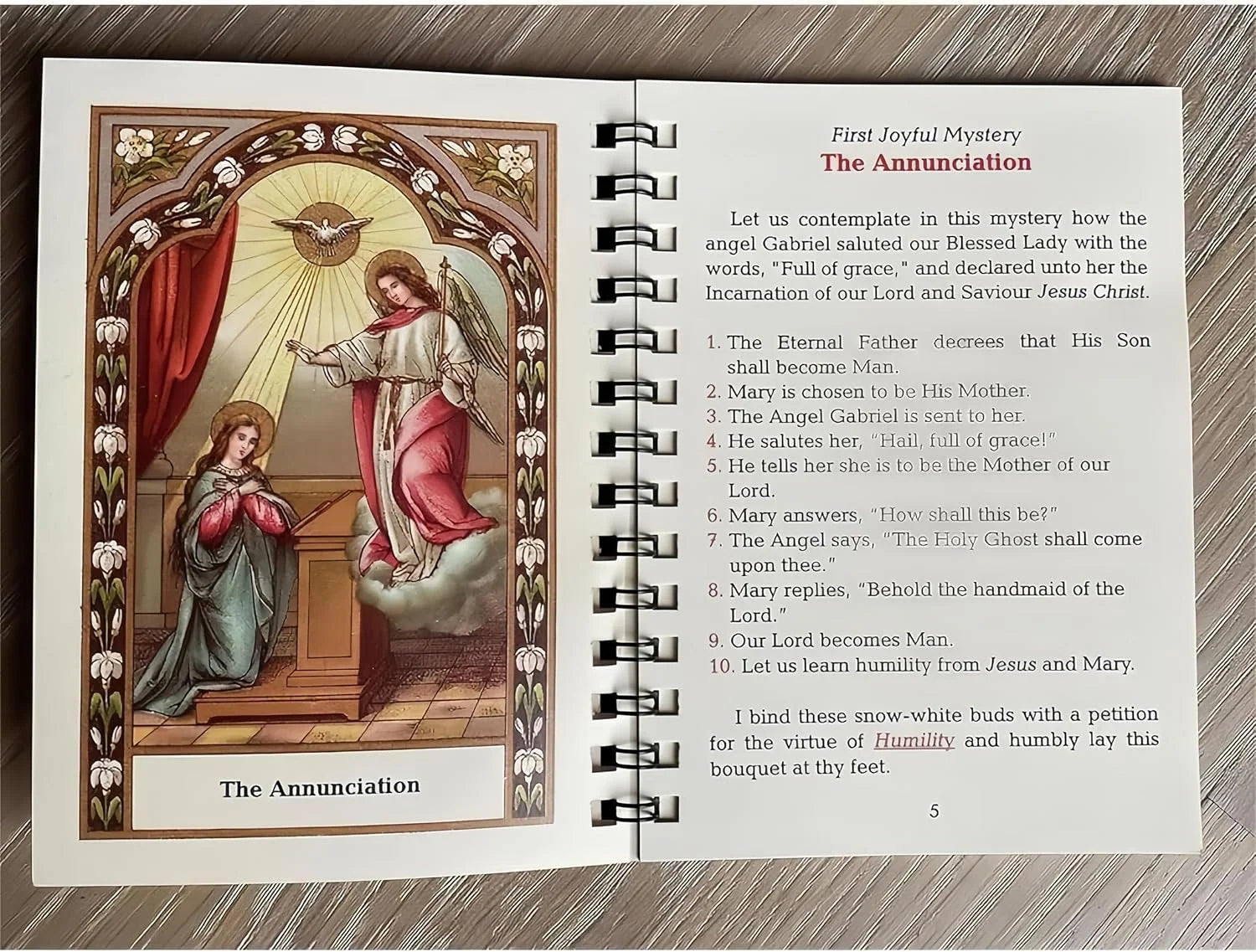 Distinctive Pocket Size Rosary Meditation BookThe Rosary The Prayer