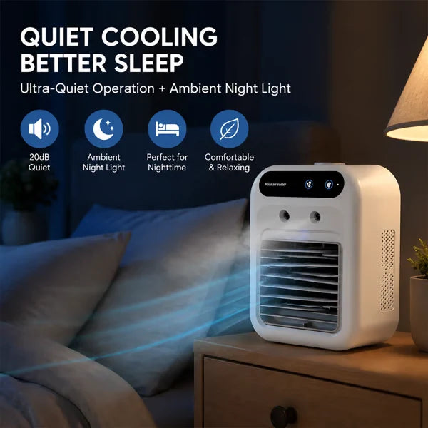 Purpose-Built Portable Mini Air Conditioner with Humidifier – 20°C