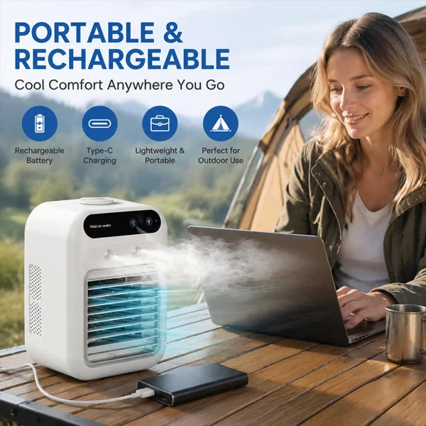 Purpose-Built Portable Mini Air Conditioner with Humidifier – 20°C