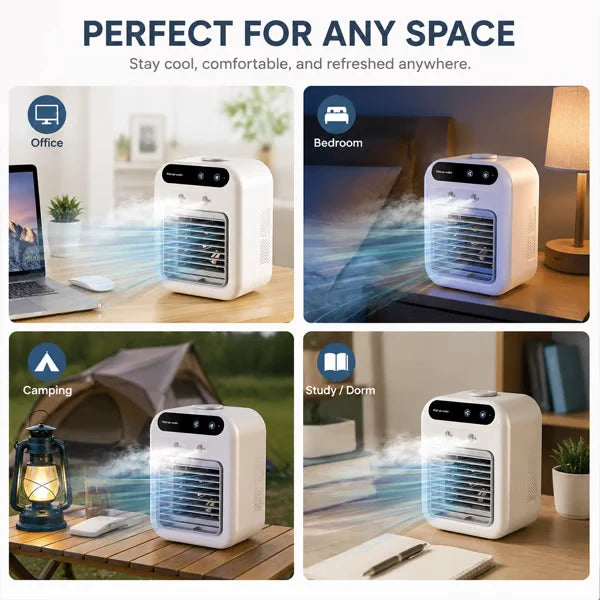 Purpose-Built Portable Mini Air Conditioner with Humidifier – 20°C