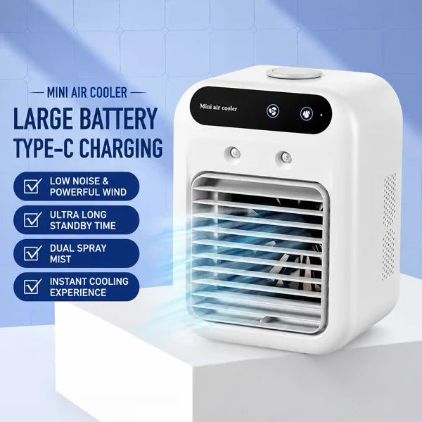 Purpose-Built Portable Mini Air Conditioner with Humidifier – 20°C