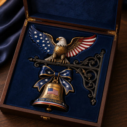 Cast-Metal Liberty Eagle Bell Marking the 1776–2026 Anniversary
