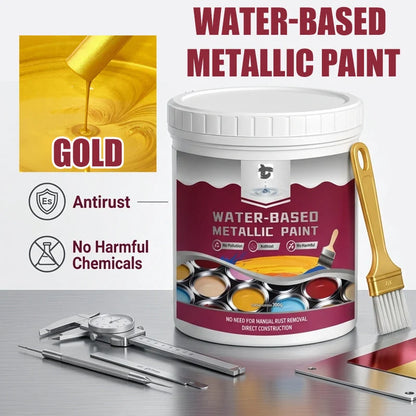 Purpose-Built Time- Rust Converter Metallic Paint – One coat stops