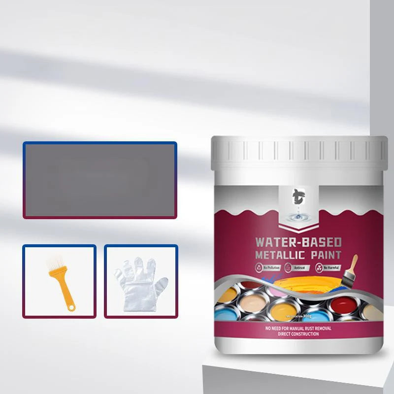 Purpose-Built Time- Rust Converter Metallic Paint – One coat stops