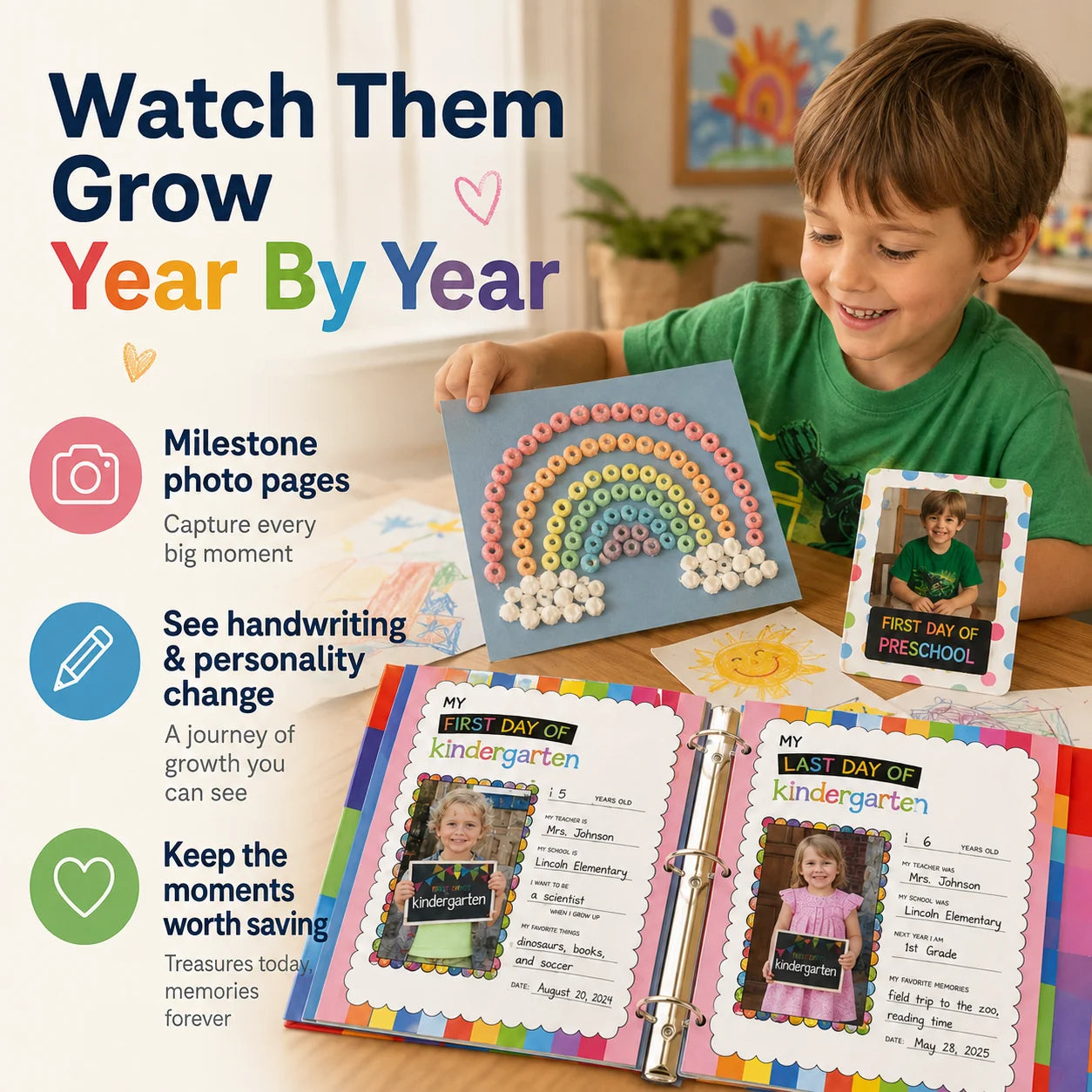 Purpose-Built School Days Memory Book – Simple & Stylish Keepsake