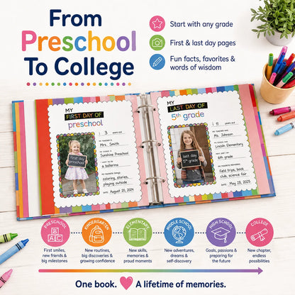 Purpose-Built School Days Memory Book – Simple & Stylish Keepsake