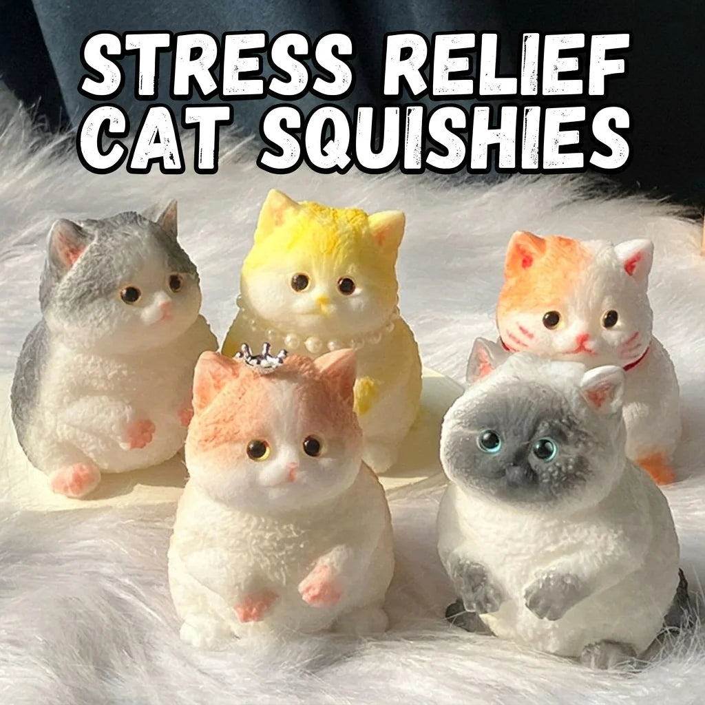 Hands-On Soft and Cuddly Cat – Squeezable Toy for Creative Play