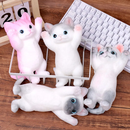 Hands-On Soft and Cuddly Cat – Squeezable Toy for Creative Play