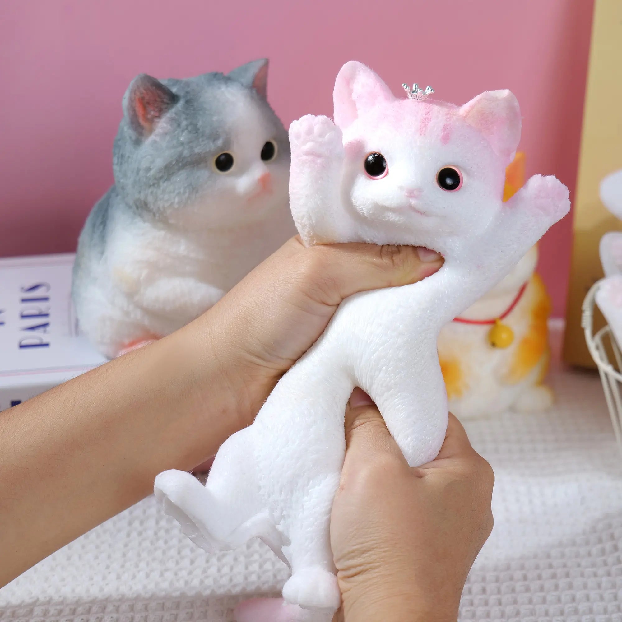 Hands-On Soft and Cuddly Cat – Squeezable Toy for Creative Play