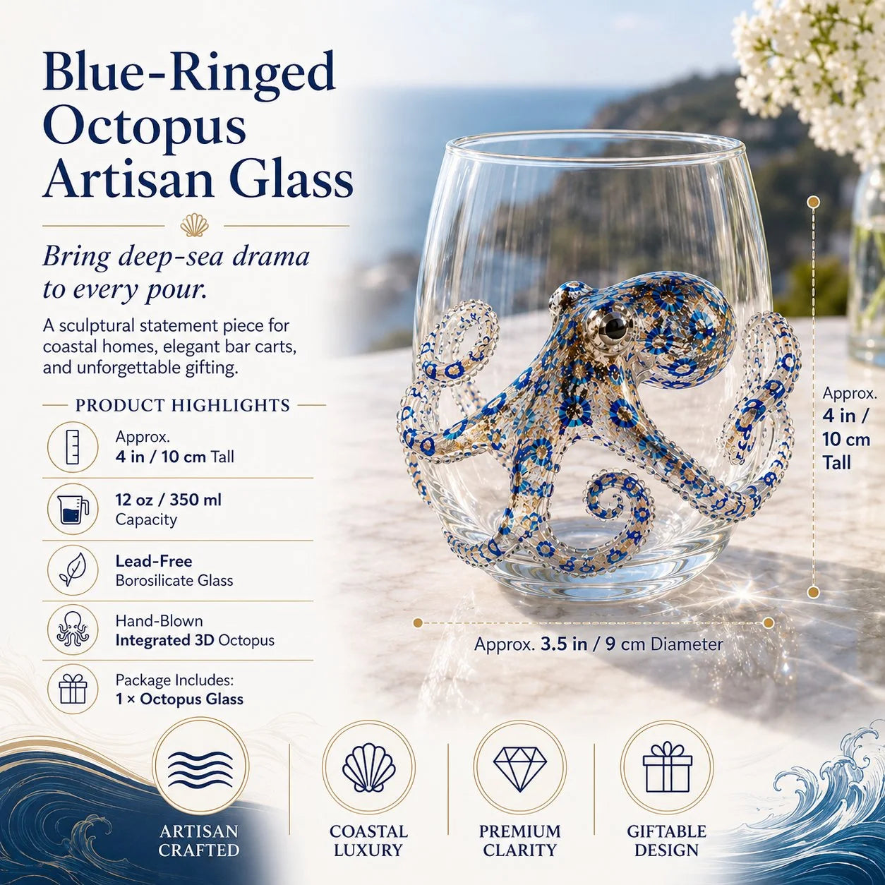 Purpose-Built The Perfect Beach House Gift3D Ocean Animal Artisan