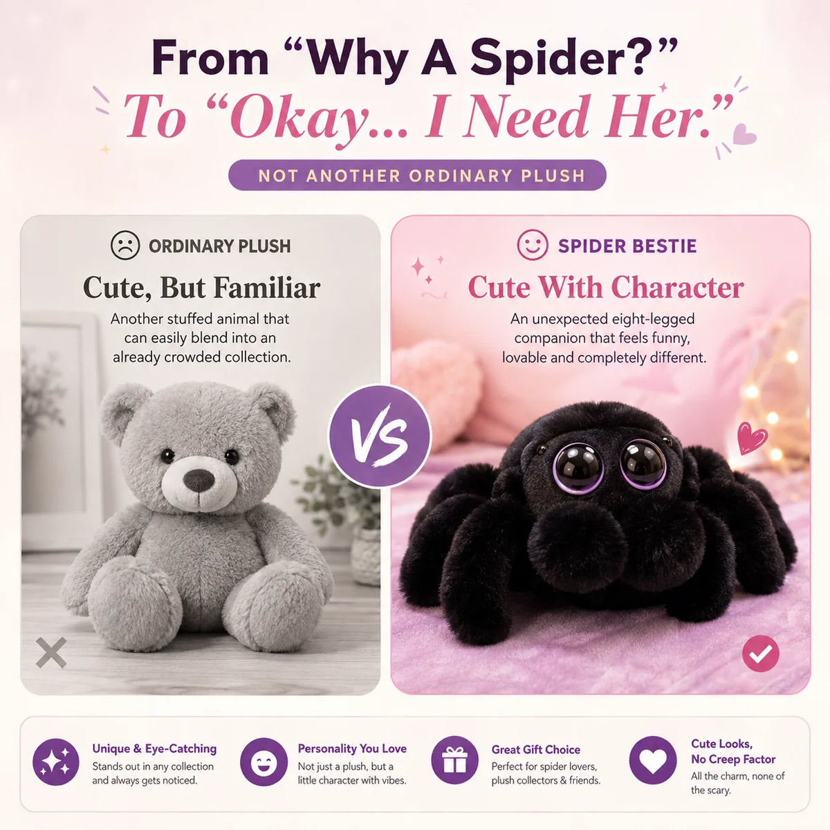 Purpose-Built The Spider You'll Actually Want To Hug for Everyday Use