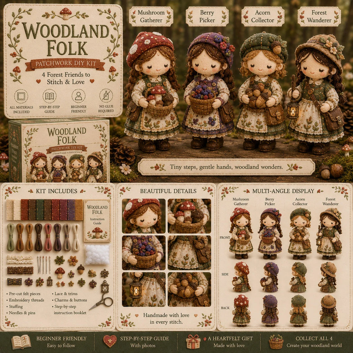Hands-On Tiny Worlds Collection – Patchwork DIY Kit