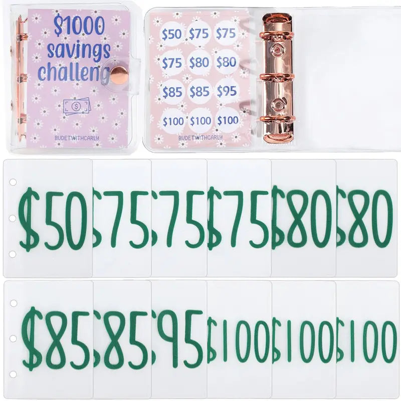 Purpose-Built Visual Savings Tracker – Achieve Your $1000 Saving Goal