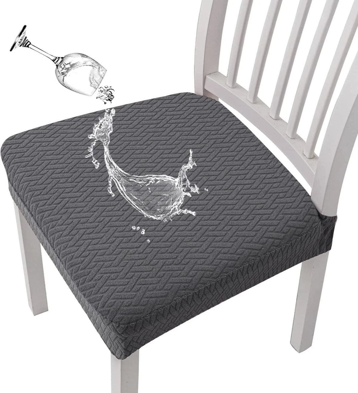 Easy-Care Waterproof Jacquard Chair Covers Durable, Stylish &