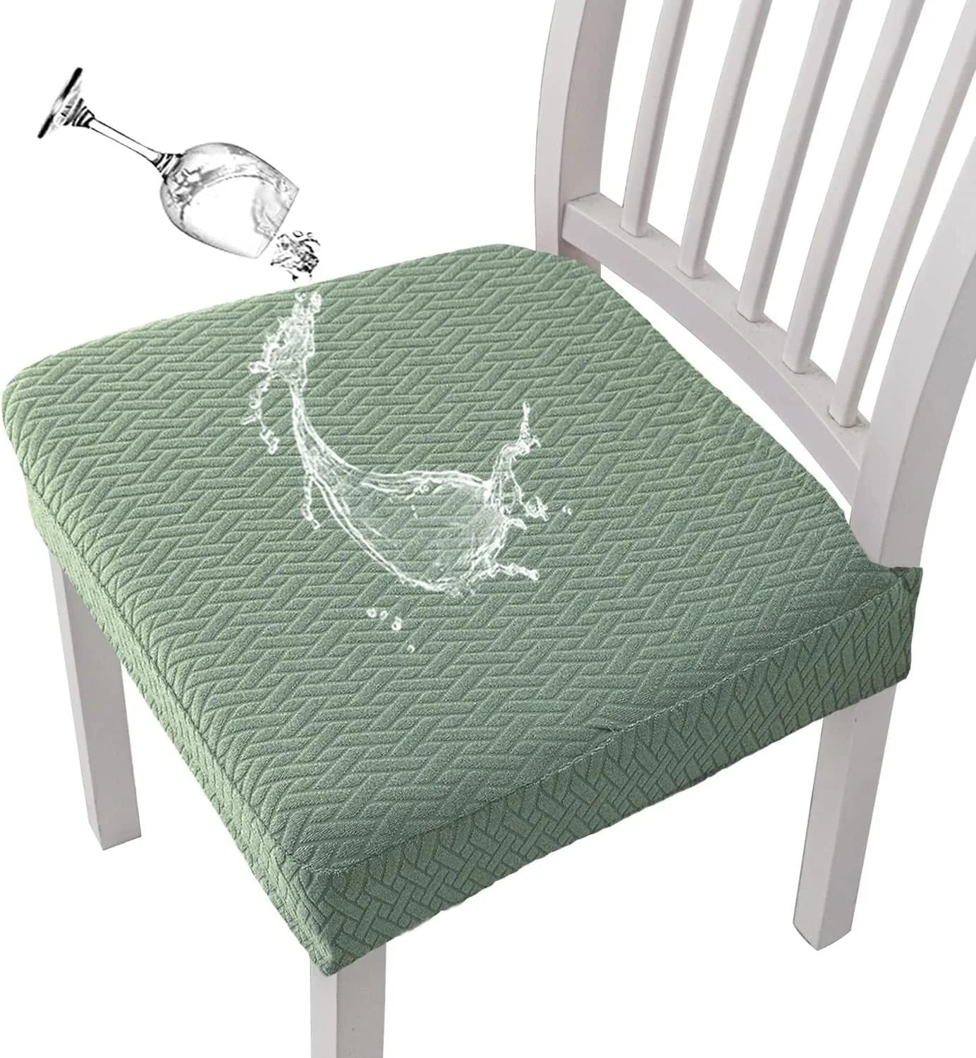 Easy-Care Waterproof Jacquard Chair Covers Durable, Stylish &